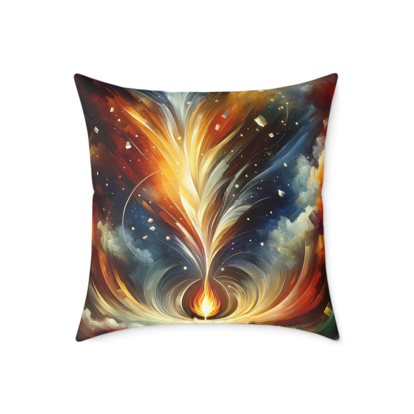 Igniting Transformational Currents Spun Polyester Pillow