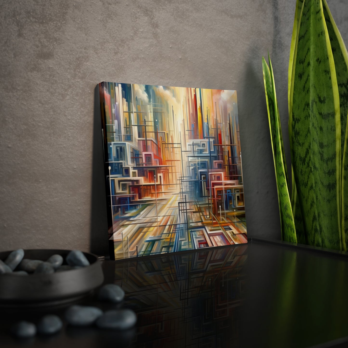 Urban Flow Interconnectedness Canvas Photo Tile