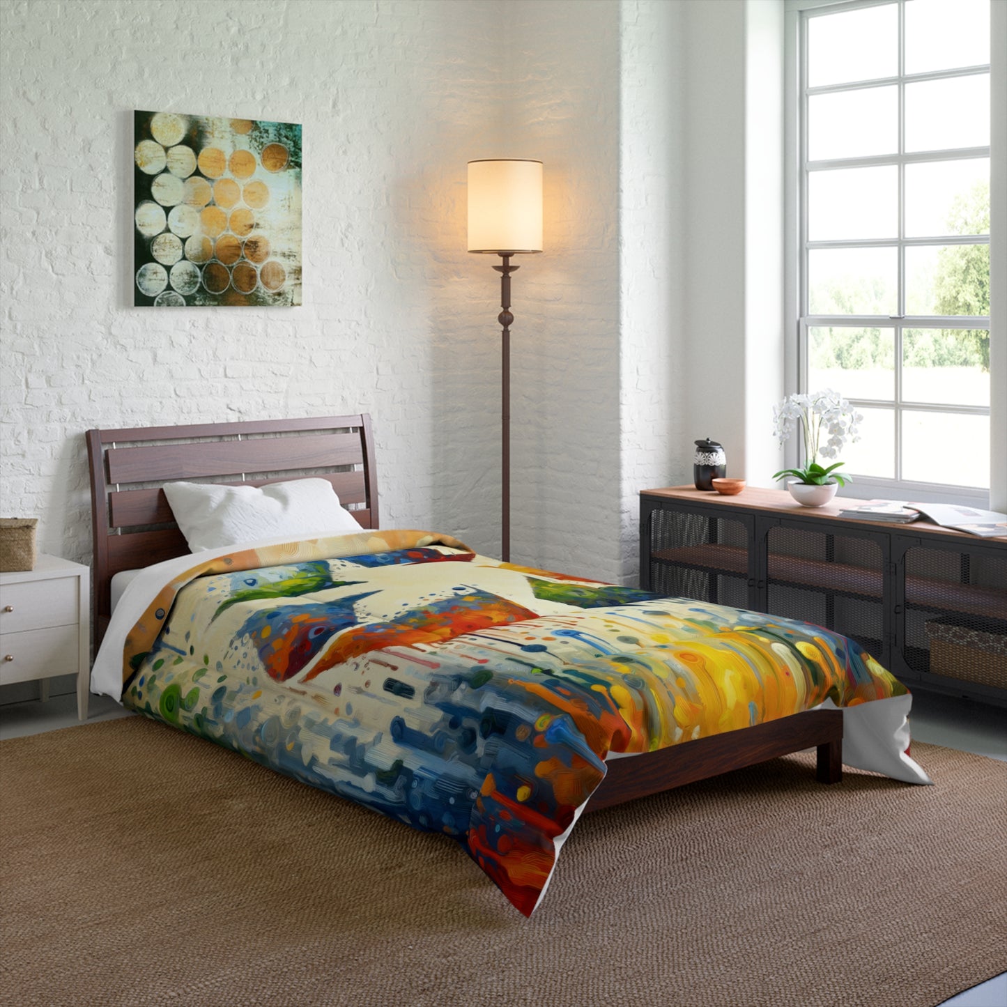 Sustainable Transformation Tachism Comforter