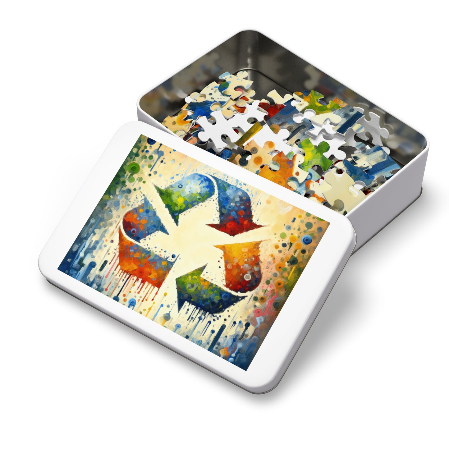 Sustainable Transformation Tachism Jigsaw Puzzle (30, 110, 252, 500,1000-Piece)