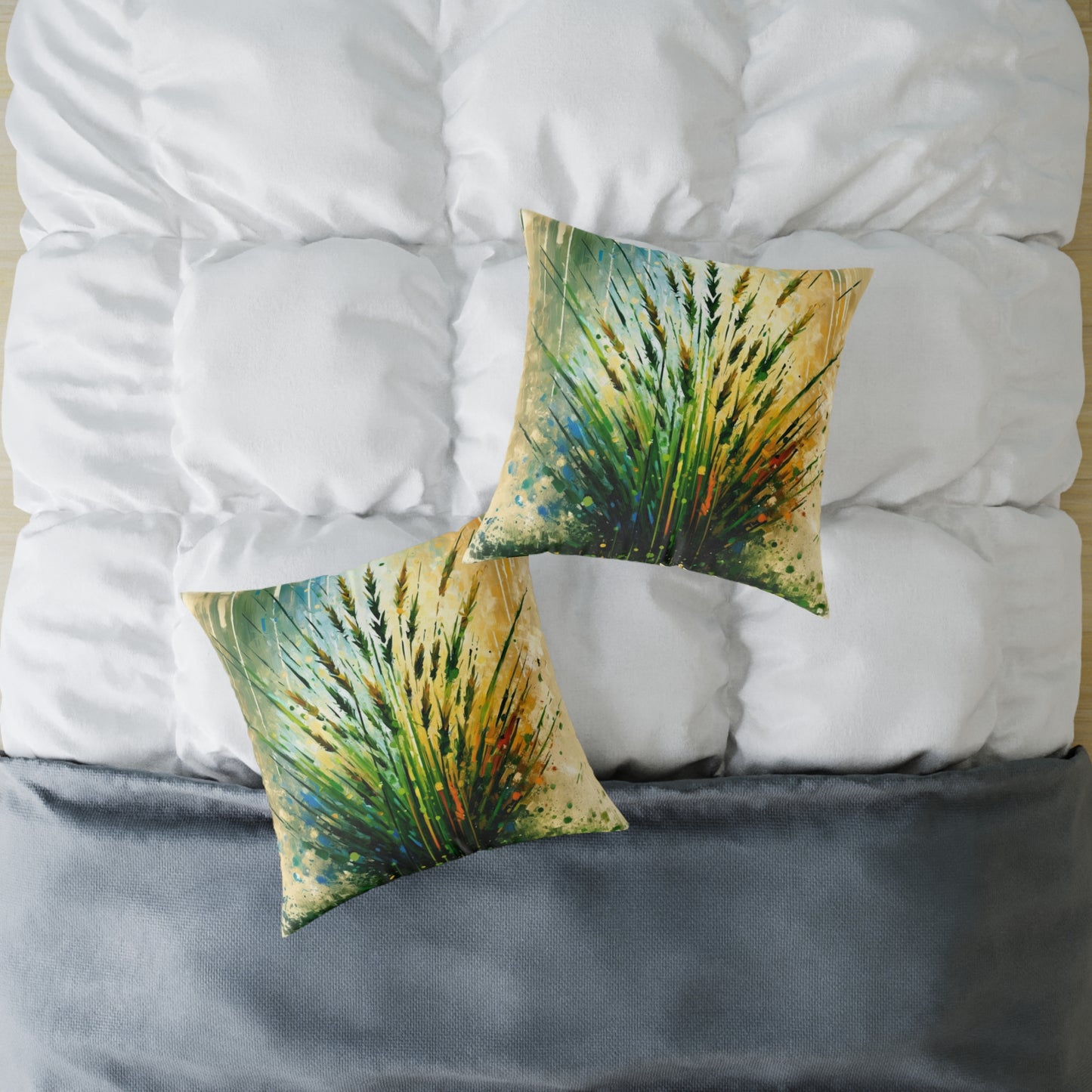Grass Testament Change Spun Polyester Pillow