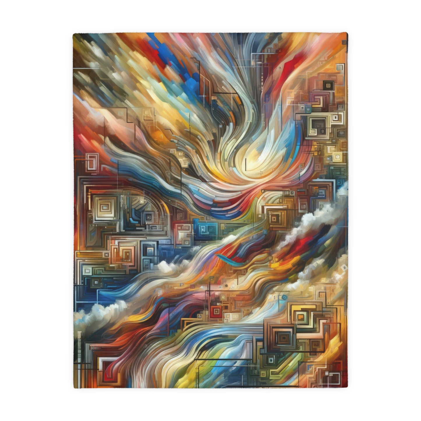 Woven Progress Tapestry Velveteen Microfiber Blanket (Two-sided print)