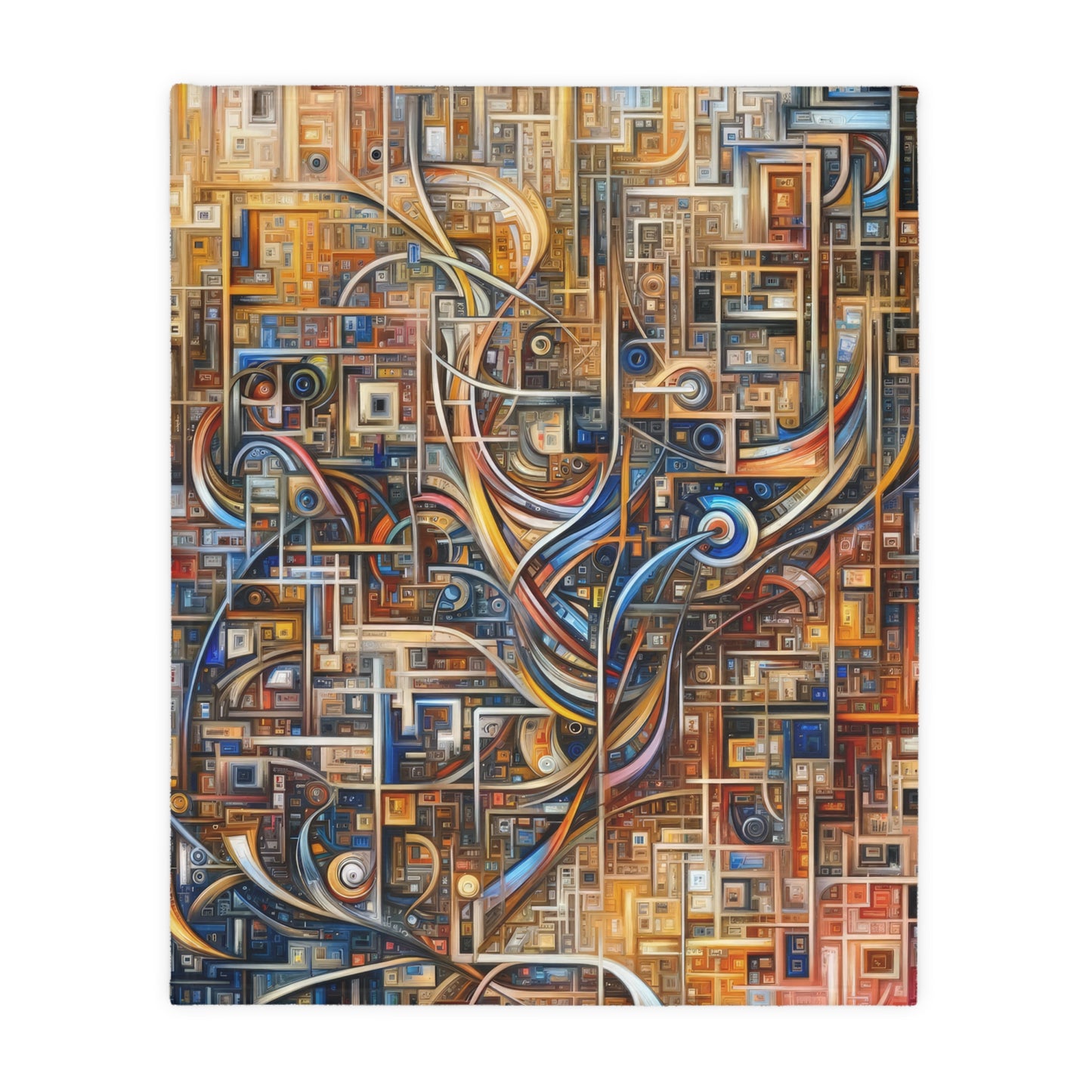 Intricate Life Tapestry Velveteen Microfiber Blanket (Two-sided print)