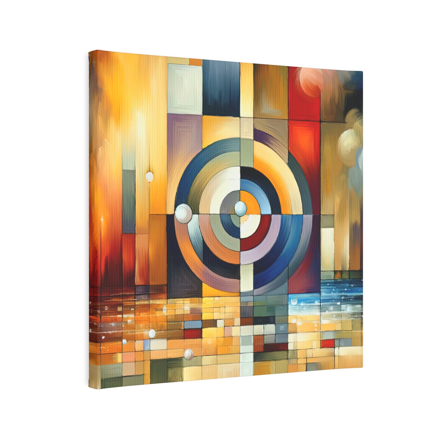Oneness Through Tachism Canvas Photo Tile