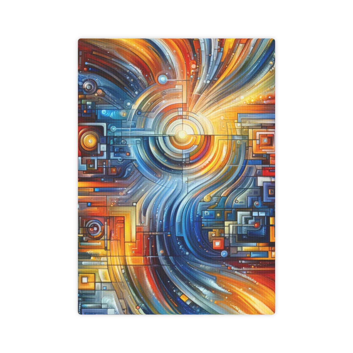 Digital Tachism Connectivity Canvas Photo Tile
