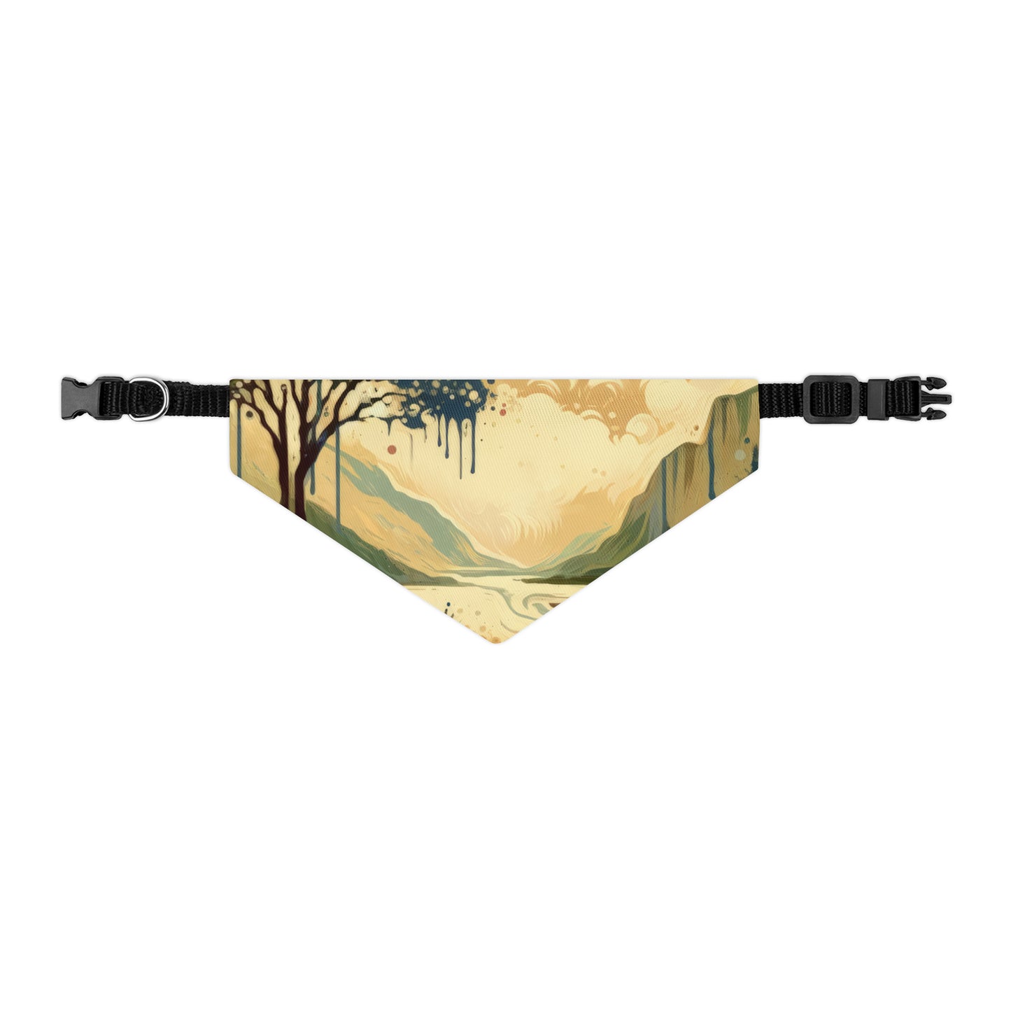 Serene Stream Sojourn Pet Bandana Collar