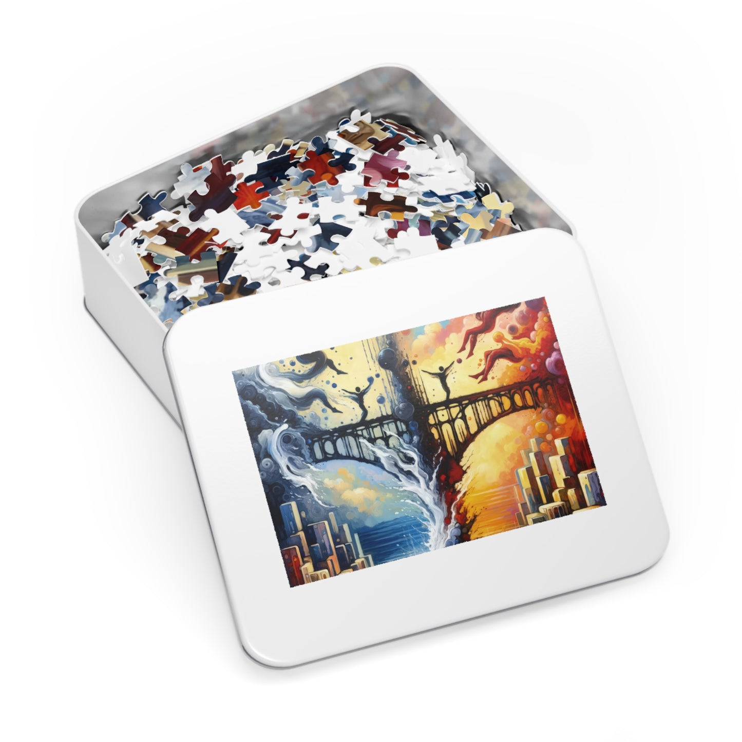 Faithful Diving Bridges Jigsaw Puzzle (30, 110, 252, 500,1000-Piece)