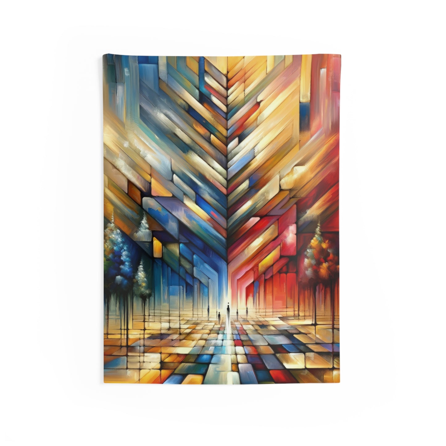 Anchored Tenets Abstraction Indoor Wall Tapestries