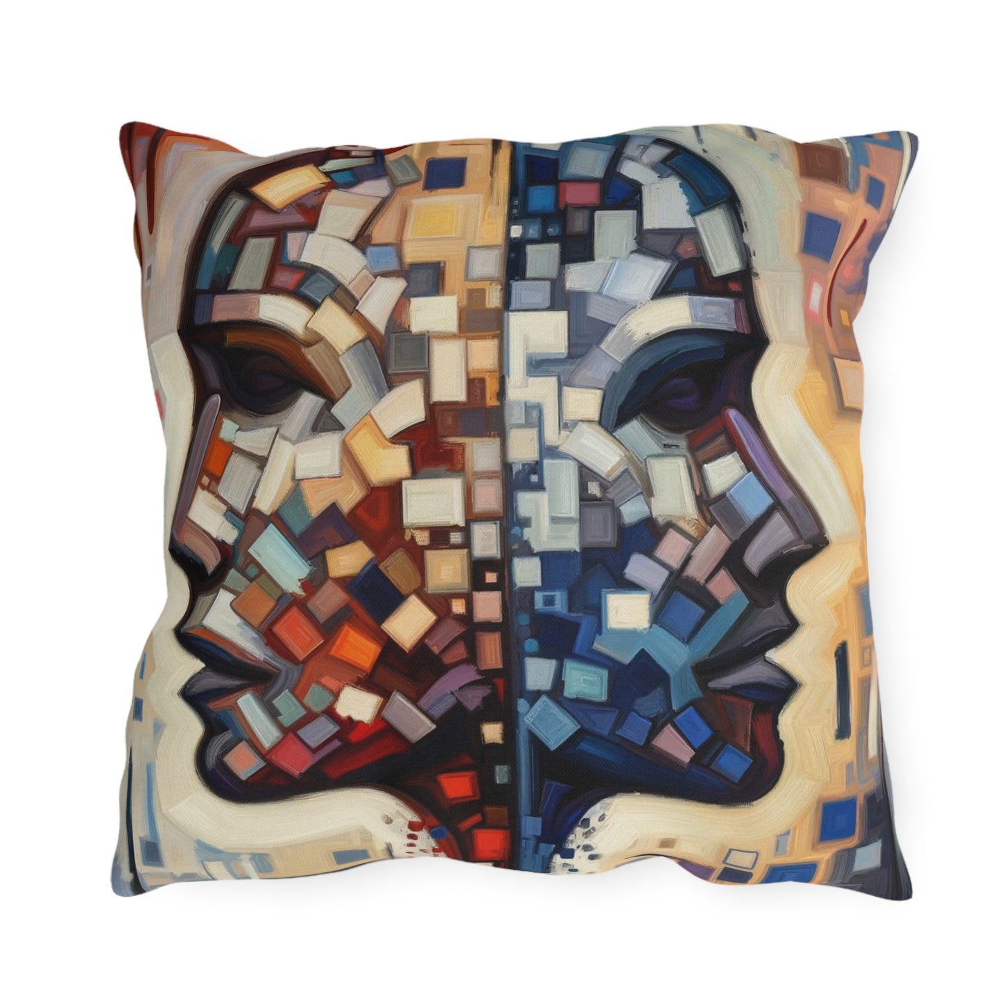 Identity Tachism Intersection Outdoor Pillows