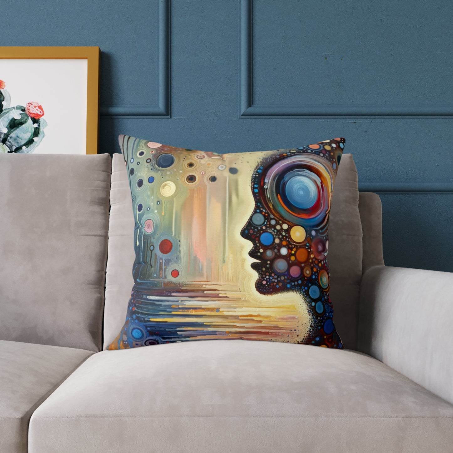 Echoed Intrinsic Universality Spun Polyester Pillow