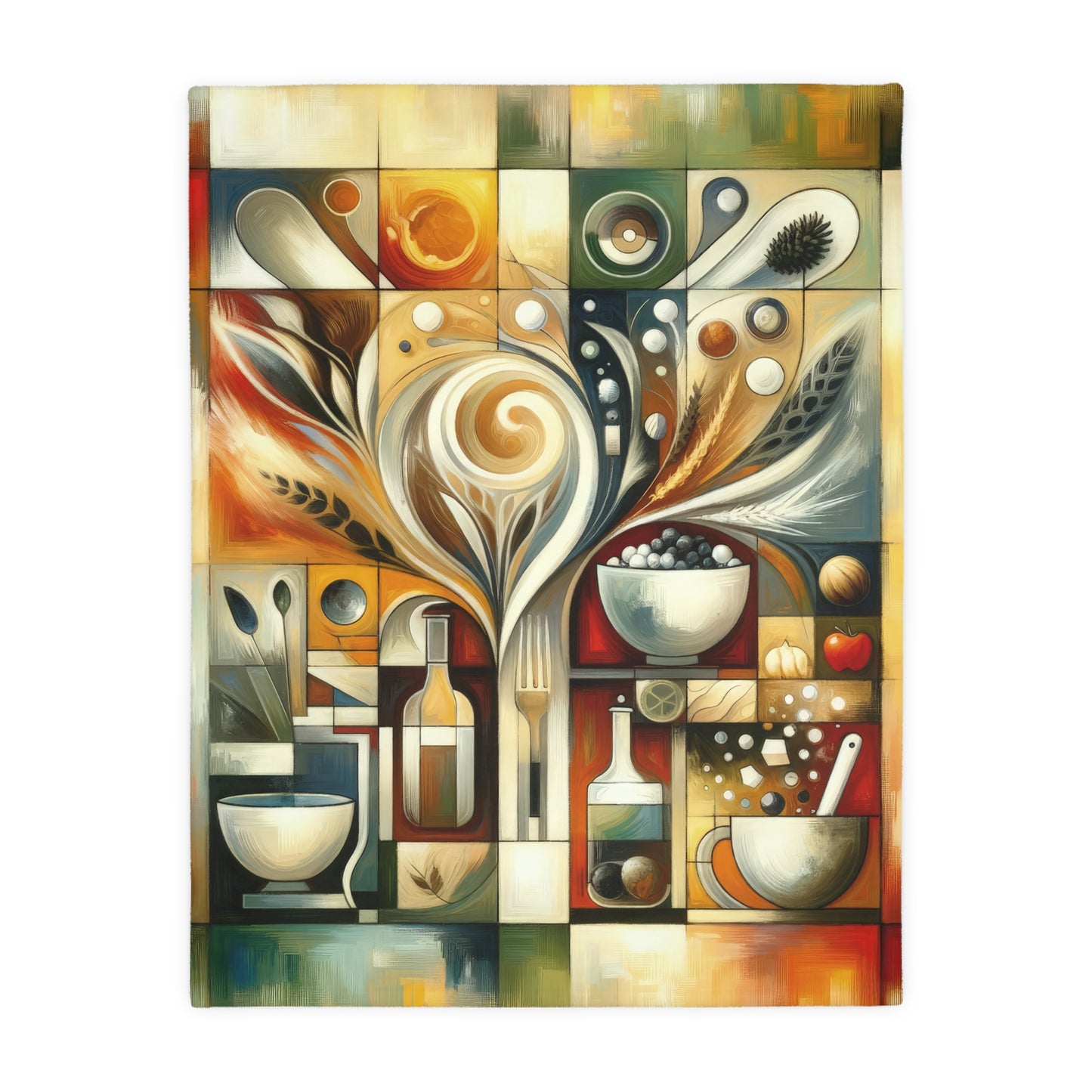 Hearth Health Harmony Velveteen Microfiber Blanket (Two-sided print)