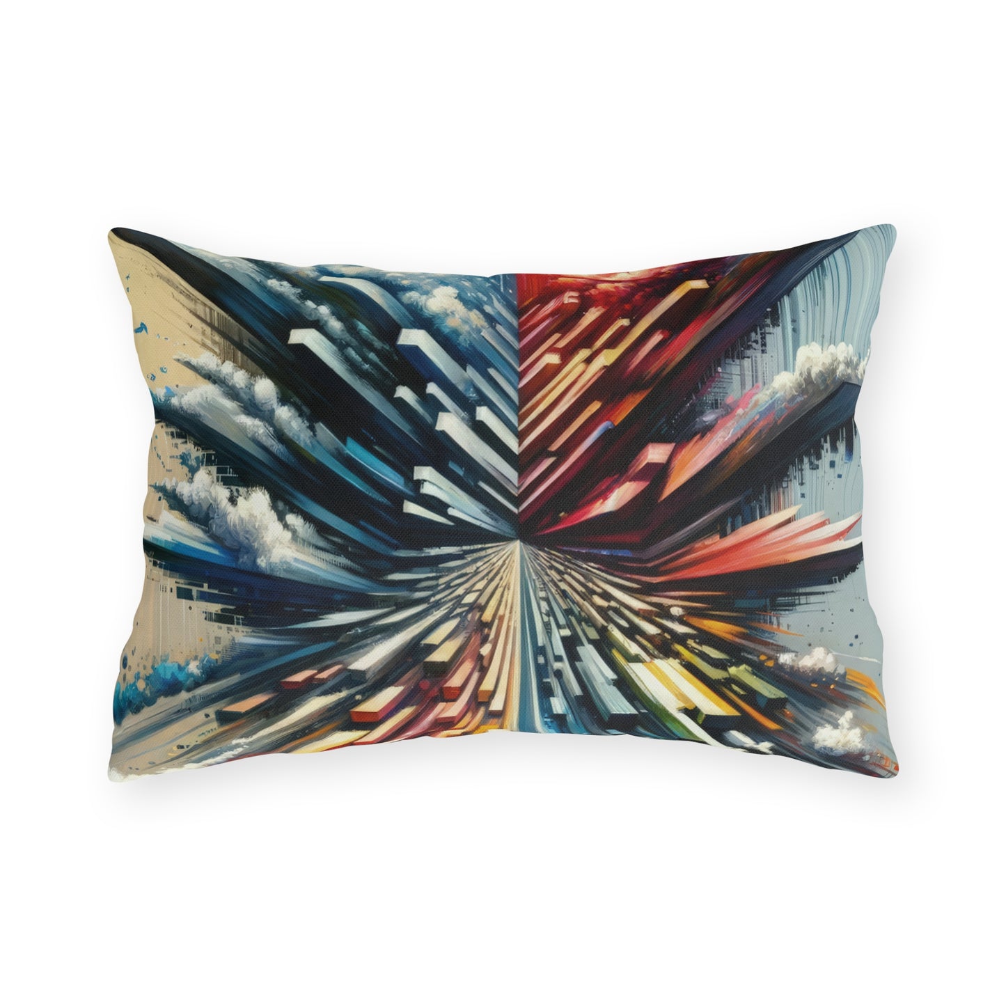 Rapid Perspective Shift Outdoor Pillows