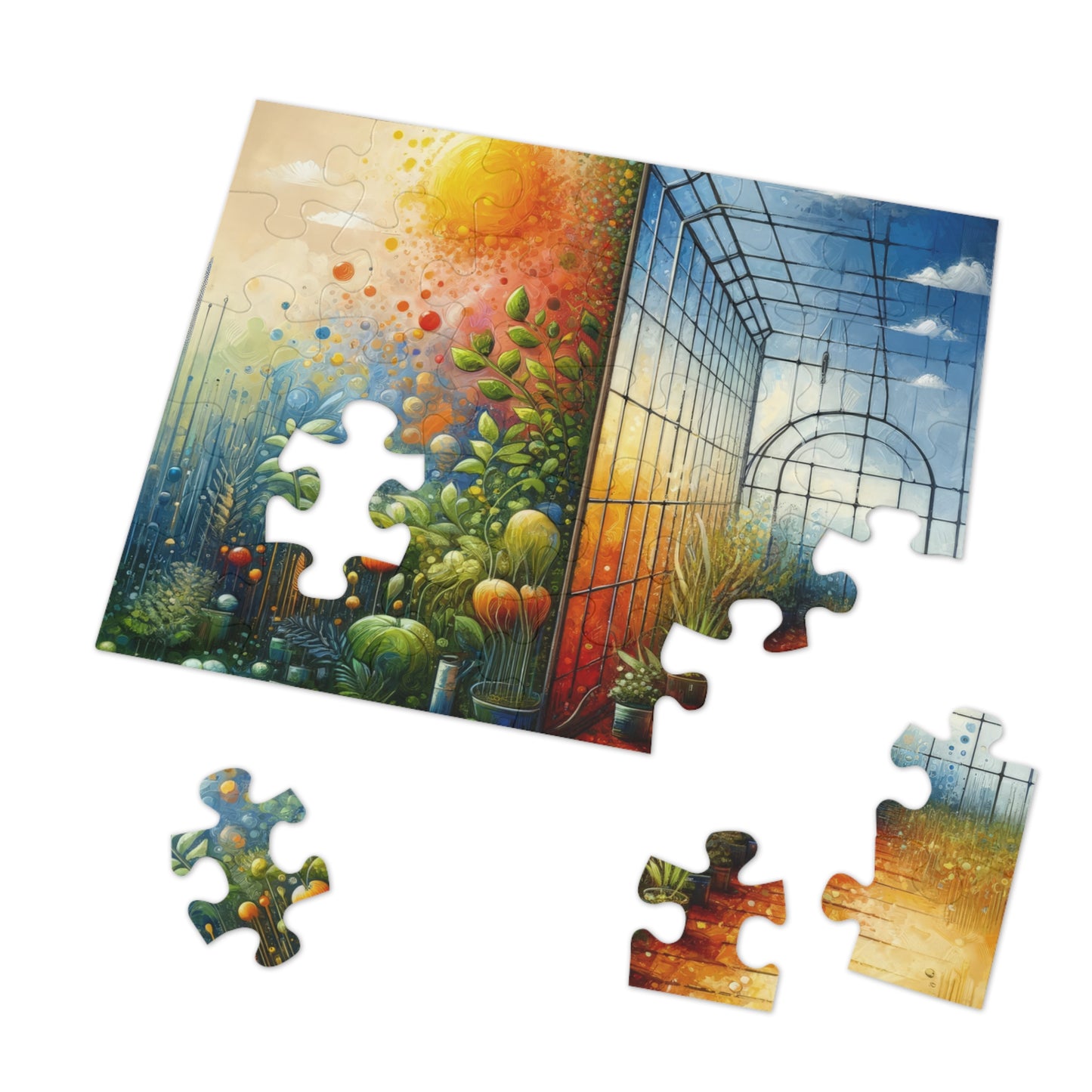 Greenhouse Digital Genesis Jigsaw Puzzle (30, 110, 252, 500,1000-Piece)