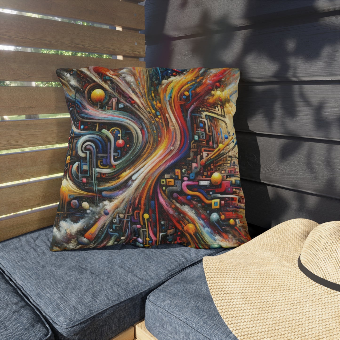 Information Bottleneck Cascade Outdoor Pillows