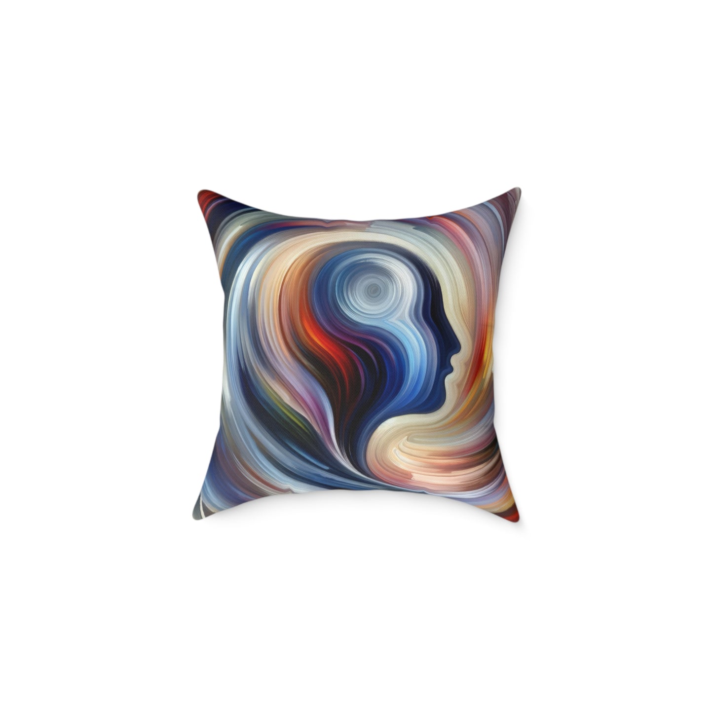 Harmonious Mindset Abstract Spun Polyester Pillow