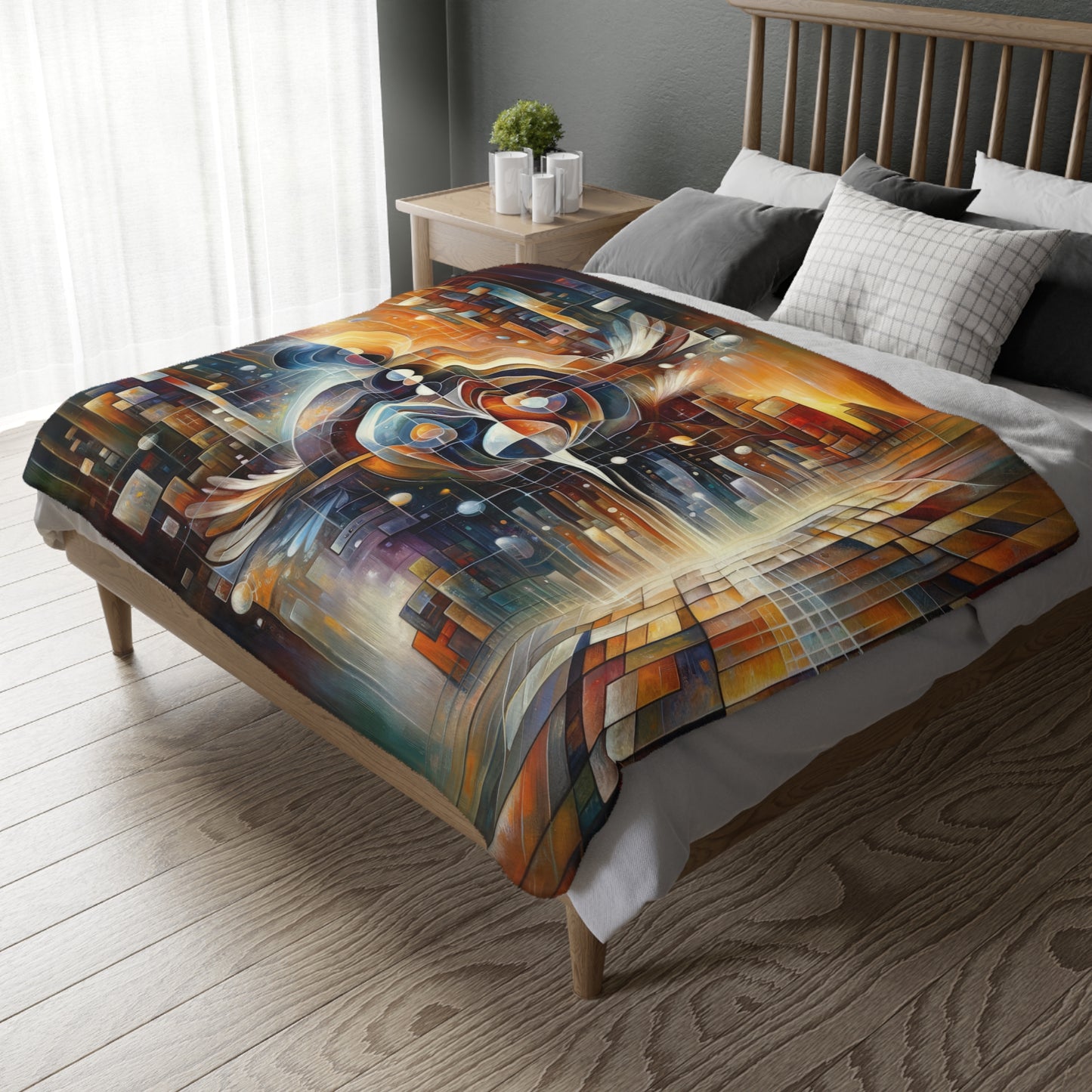 Tech Spirit Balance Velveteen Microfiber Blanket (Two-sided print)