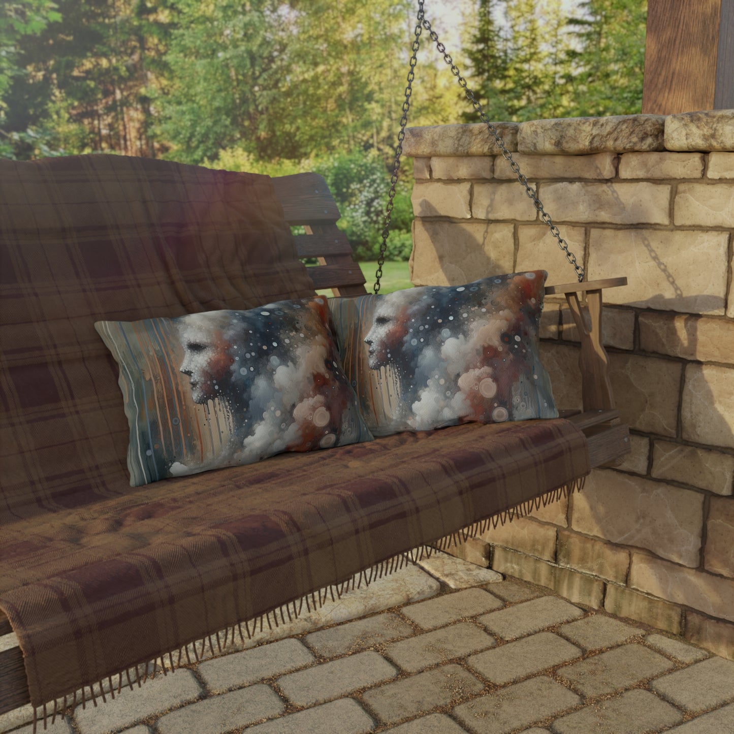 Ephemeral Hour Residue Outdoor Pillows