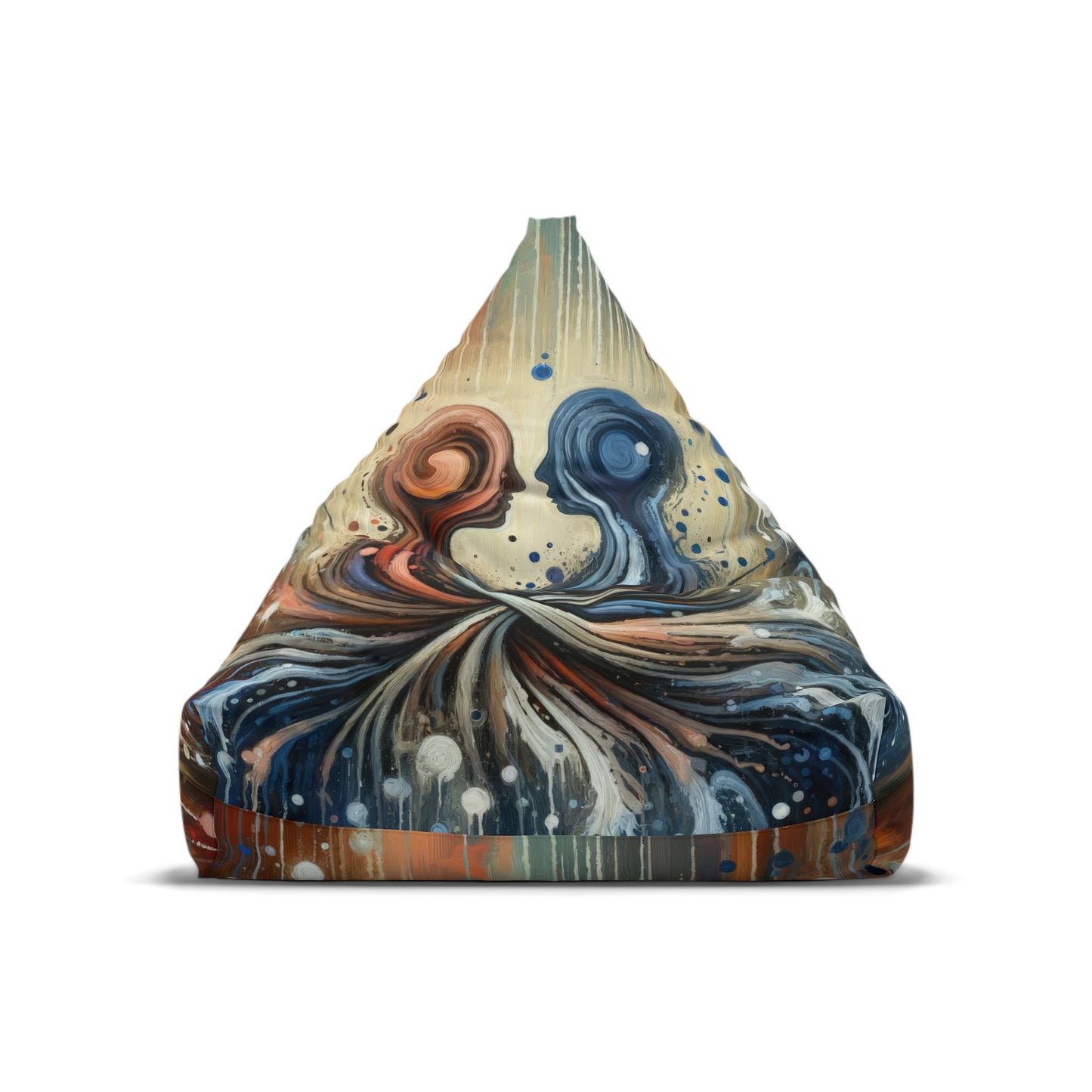 Empathic Connection Tachism Bean Bag Chair Cover