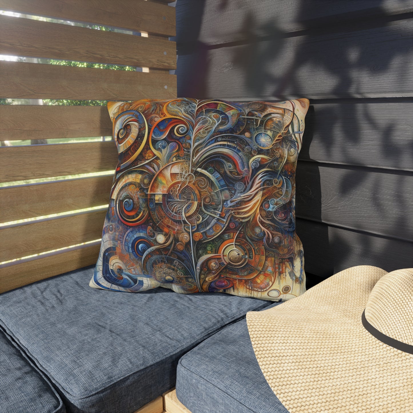 Ethos Web Abstract Outdoor Pillows