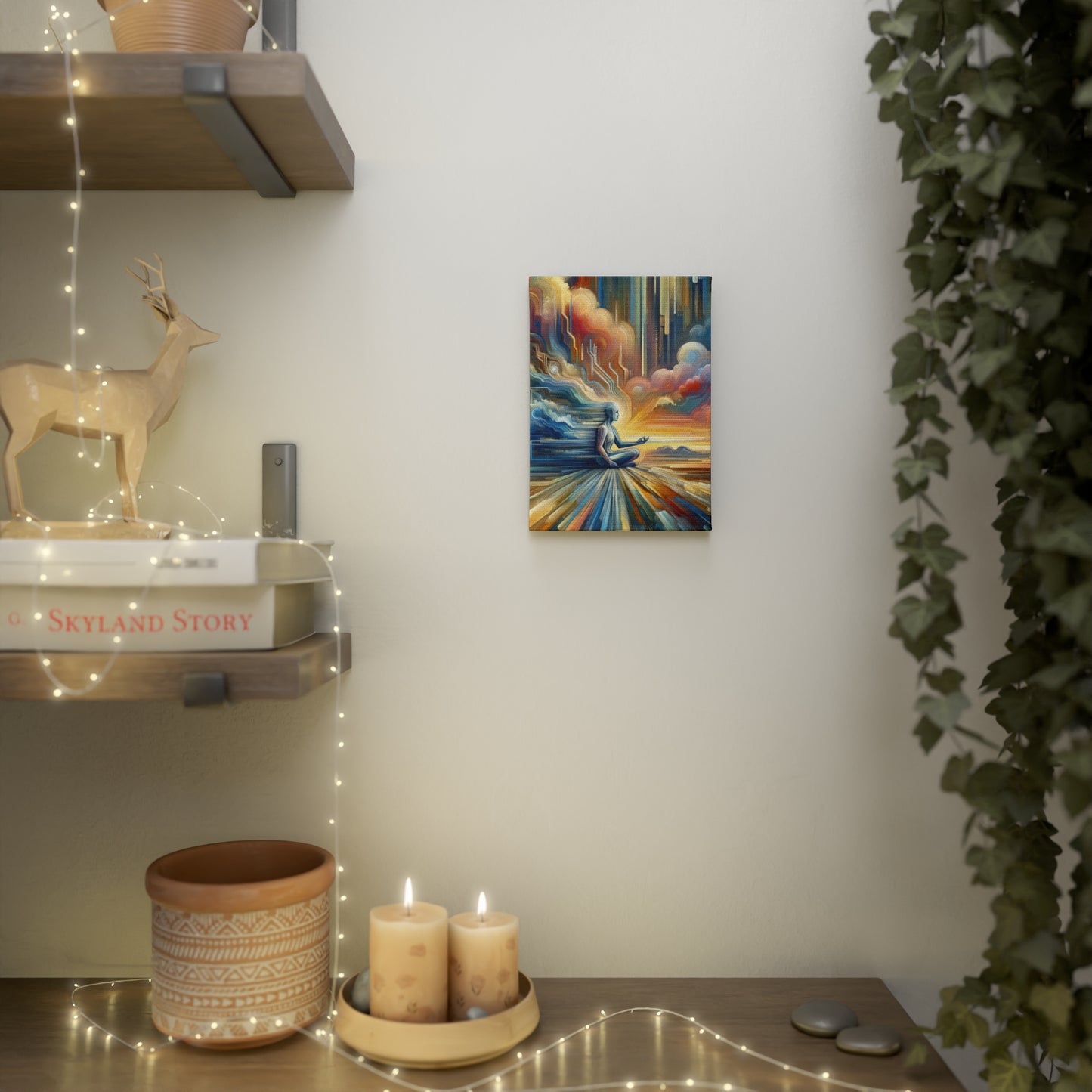 Eternal Digital Meditation Canvas Photo Tile