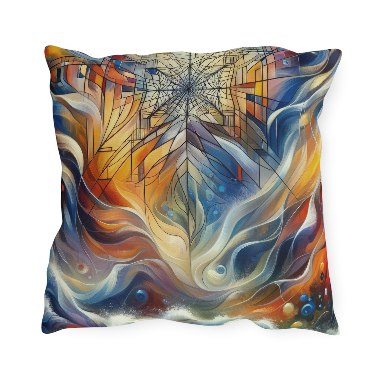 Weaving Renewal Web Outdoor Pillows
