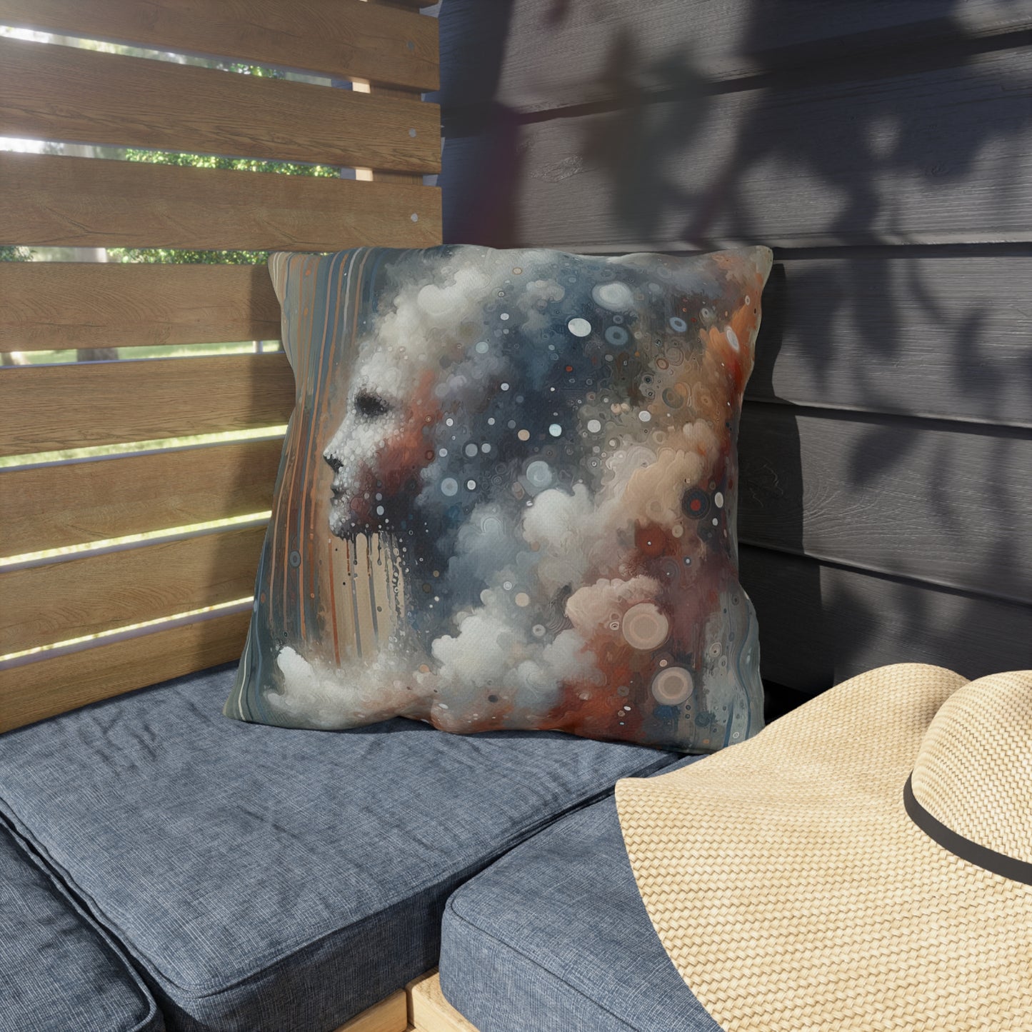 Ephemeral Hour Residue Outdoor Pillows