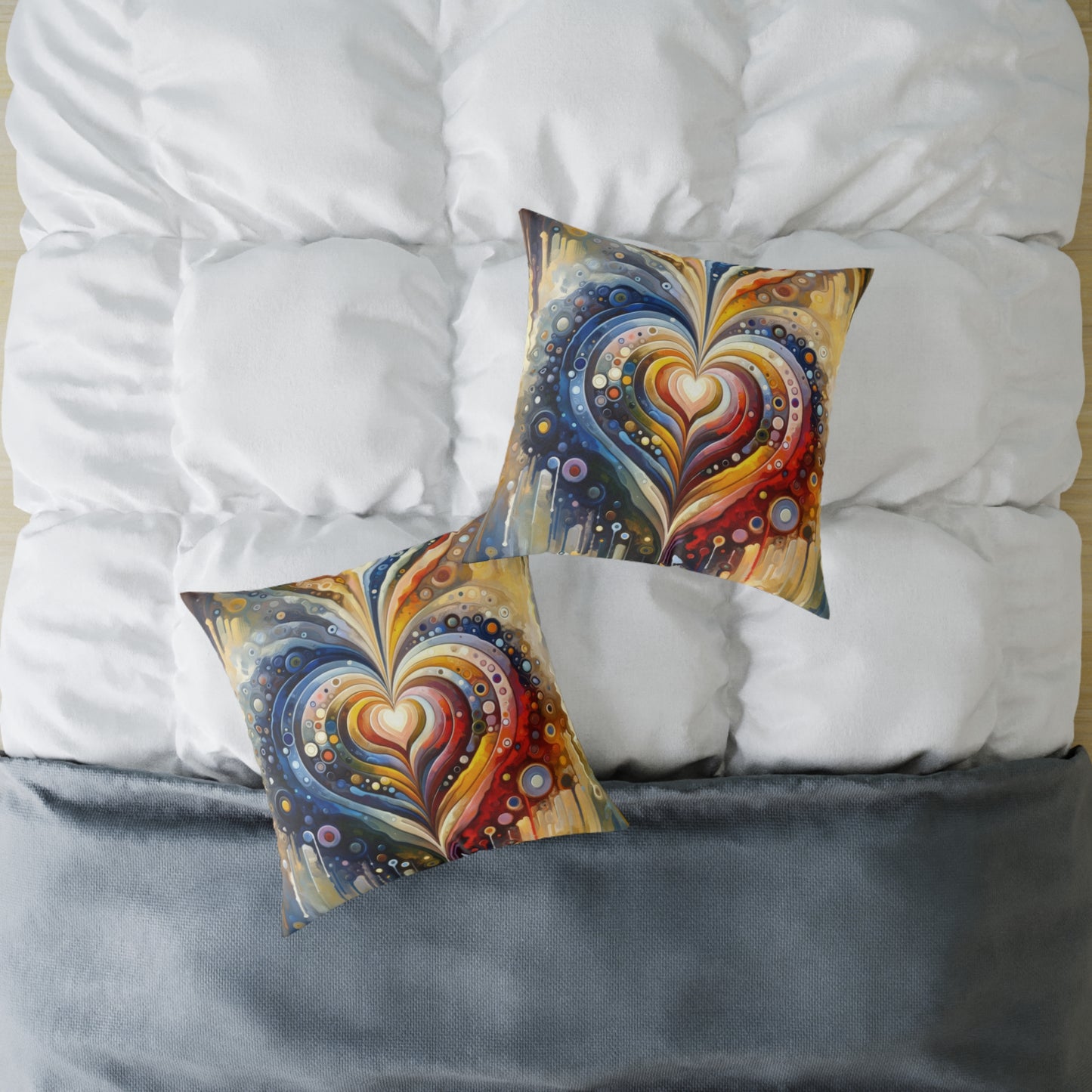Harmonic Heart Essence Spun Polyester Pillow