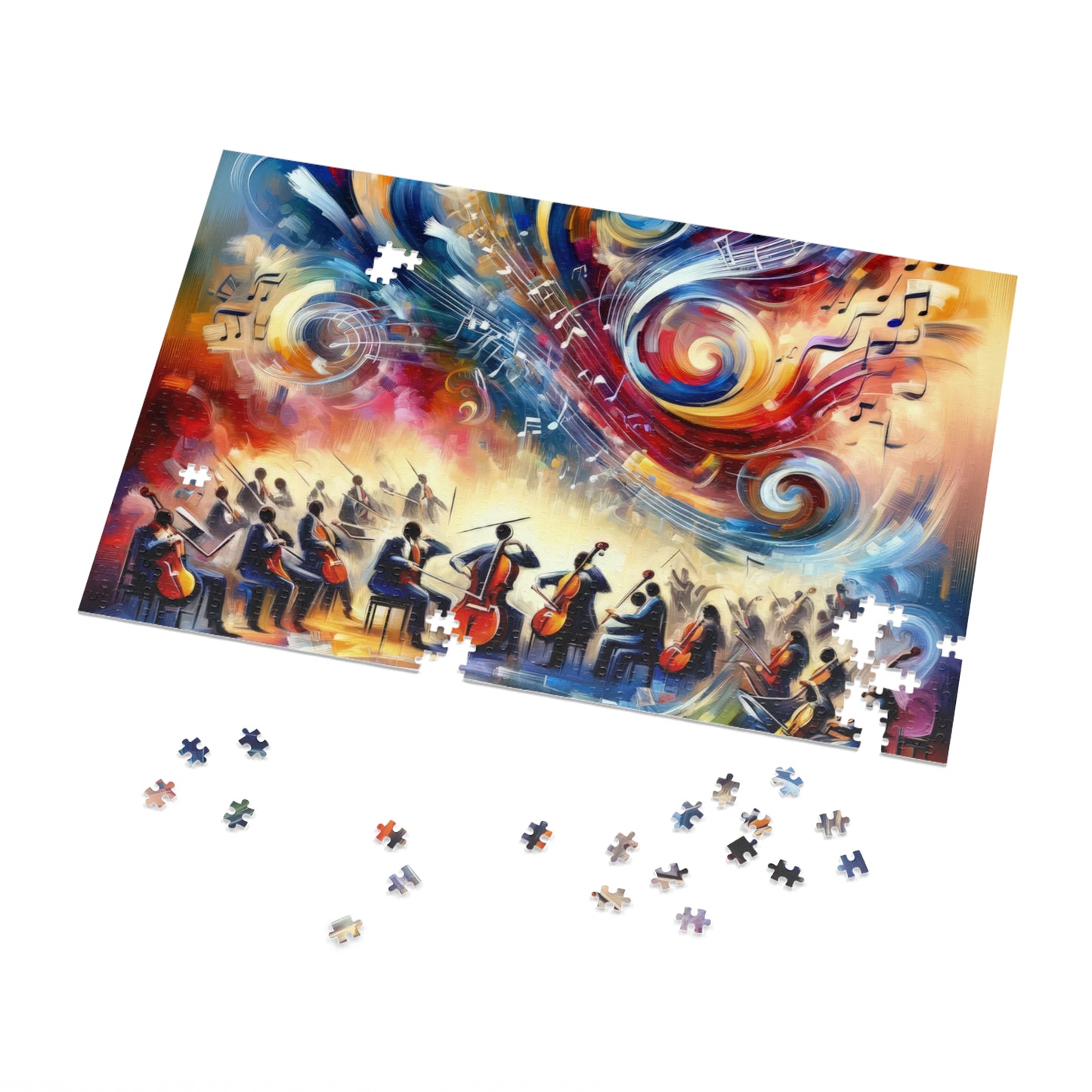 Vibrant Maestro Symphony Jigsaw Puzzle (30, 110, 252, 500,1000-Piece)