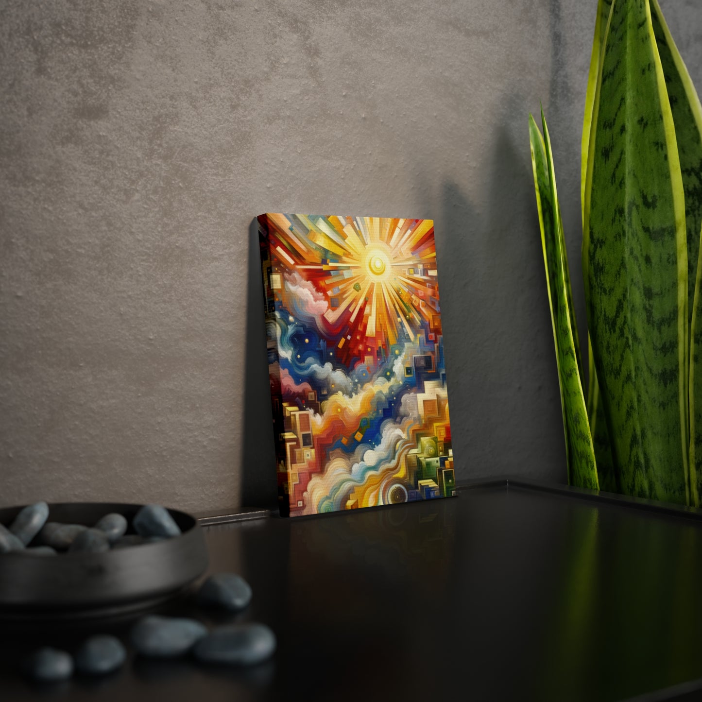 Abundant Resources Burst Canvas Photo Tile