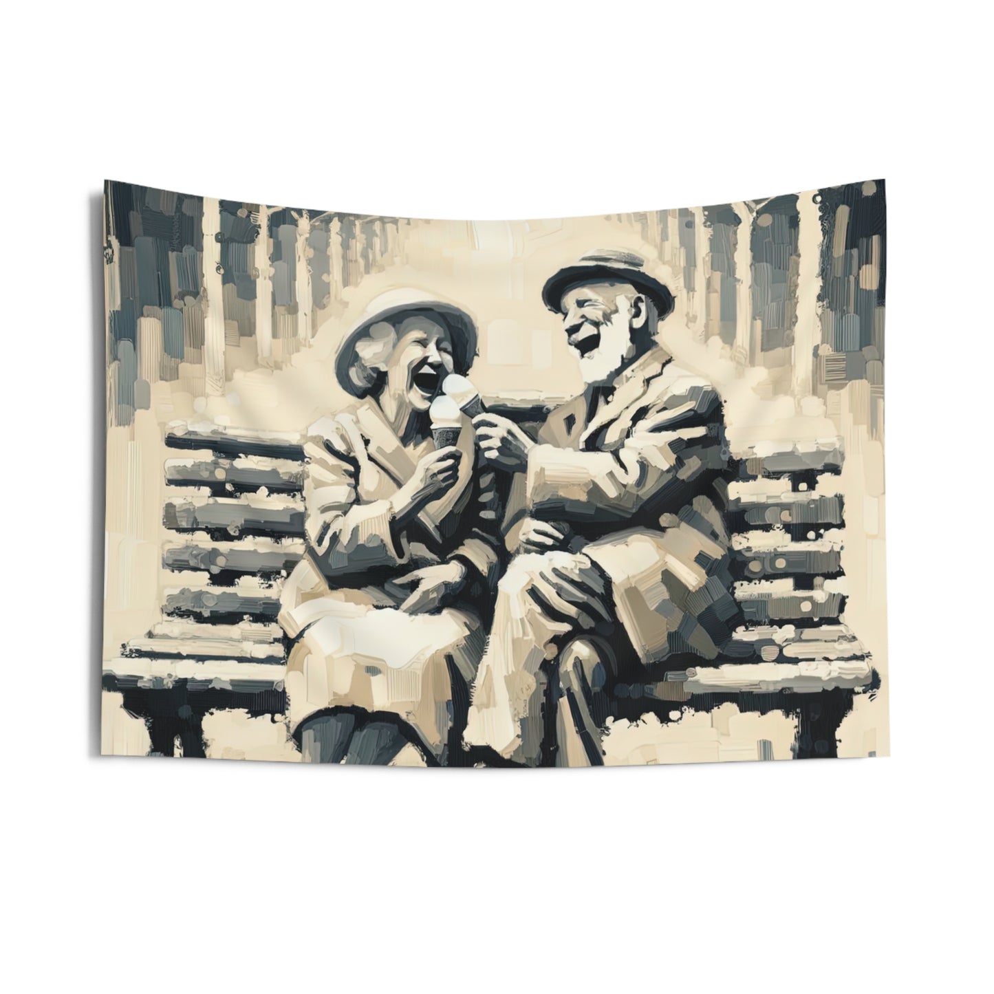 Joyful Companionship Serenity Indoor Wall Tapestries