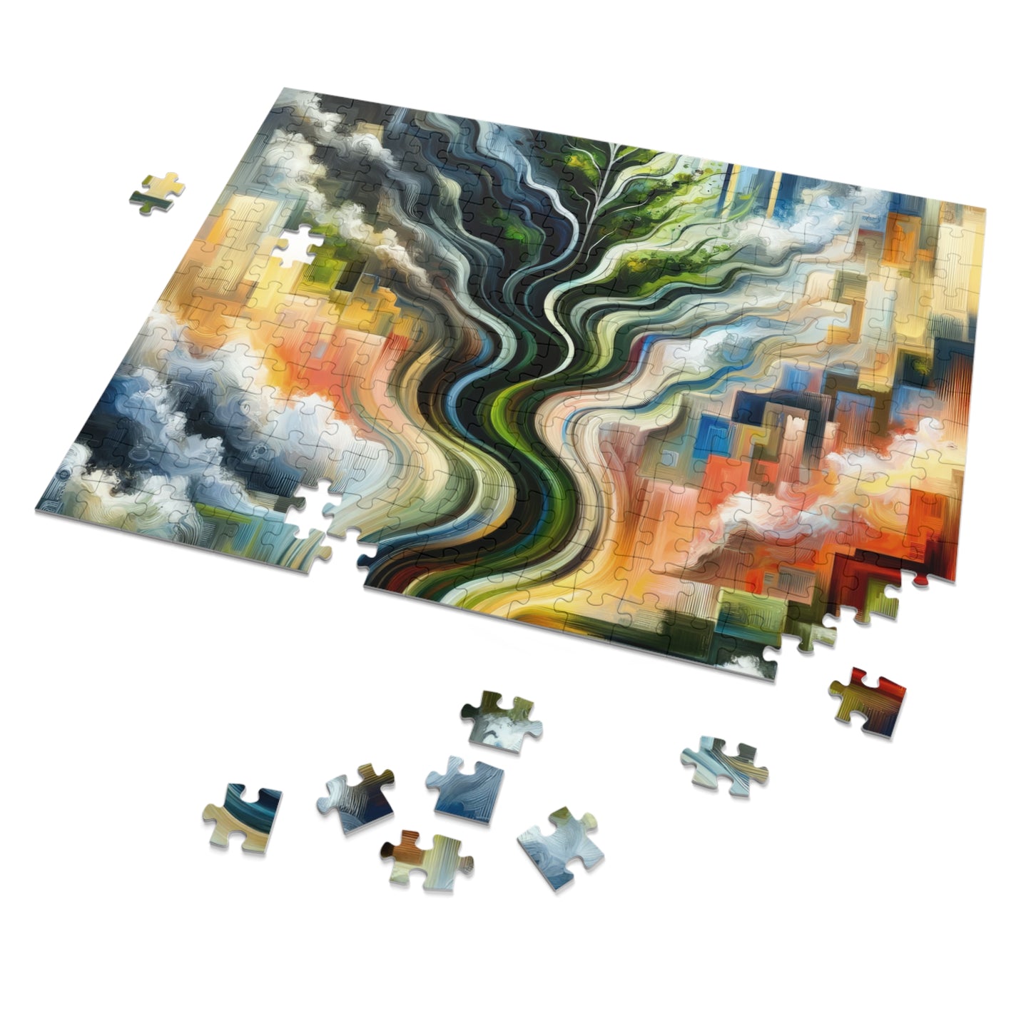 Eternal Digital Contrast Jigsaw Puzzle (30, 110, 252, 500,1000-Piece)