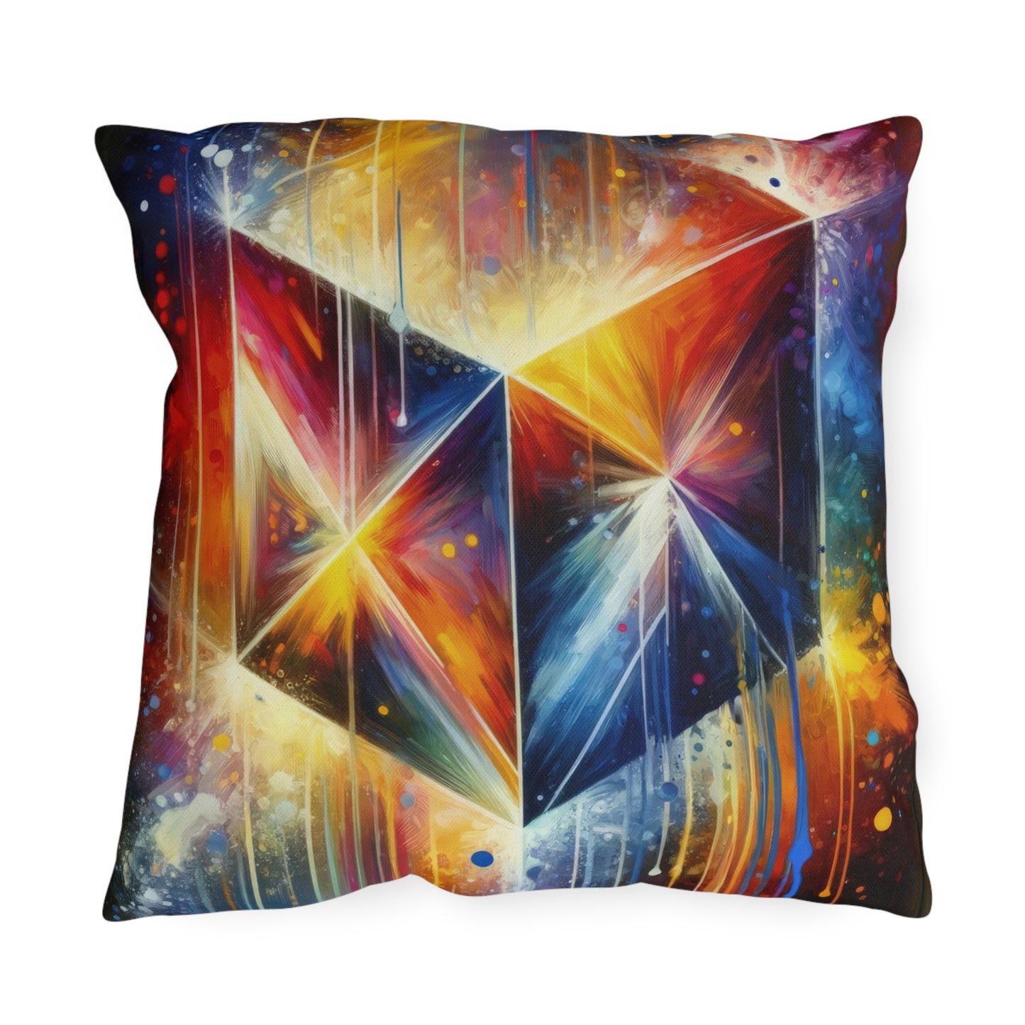 Prismatic Light Spectrum Outdoor Pillows