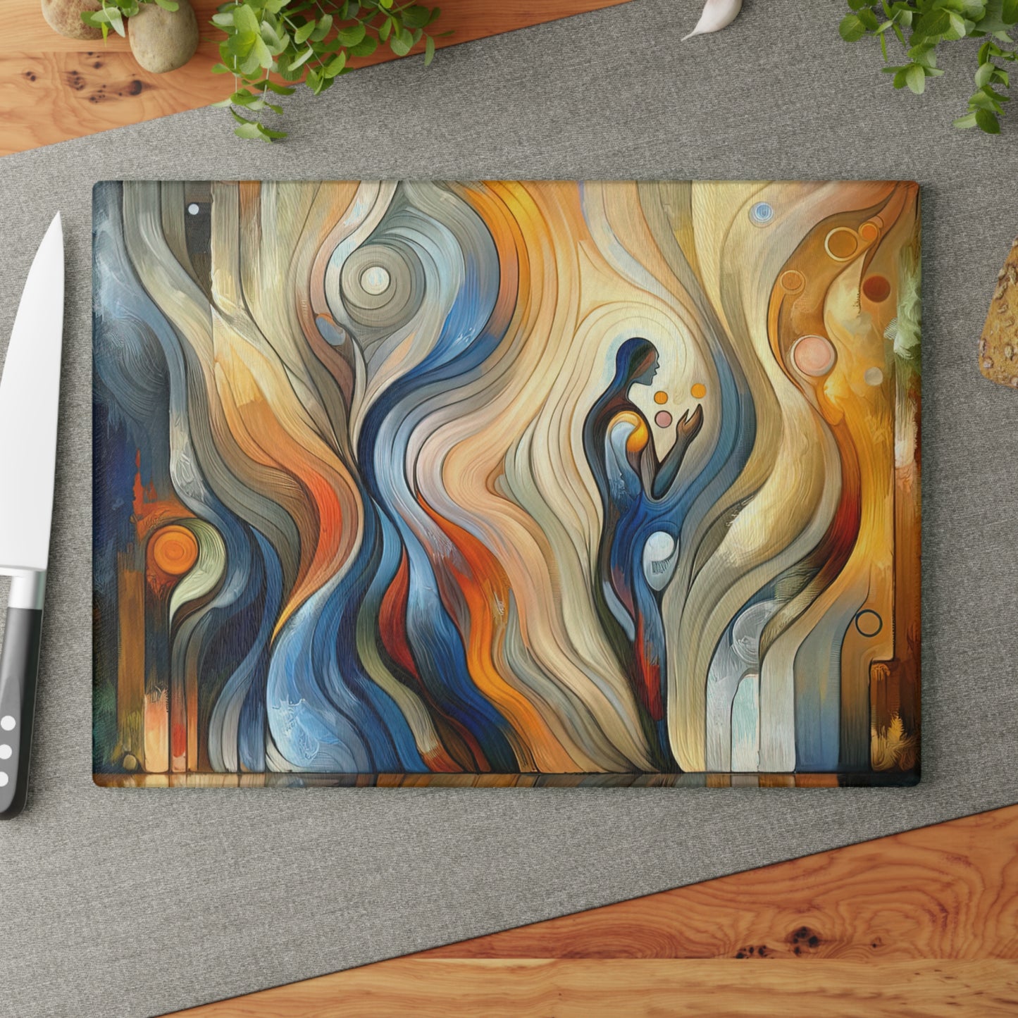 Self Embrace Benevolence Glass Cutting Board