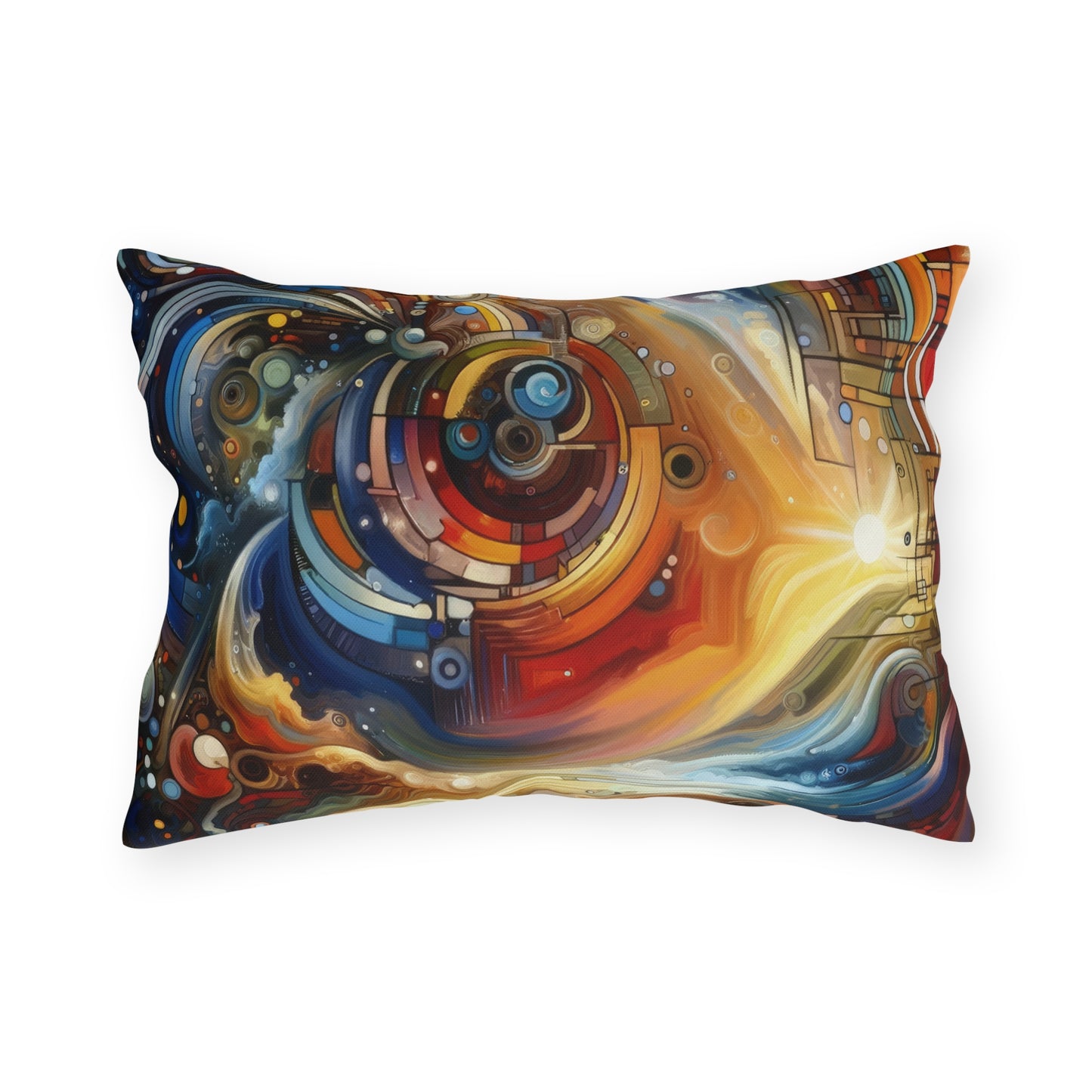 Ritualistic Growth Symphony Outdoor Pillows