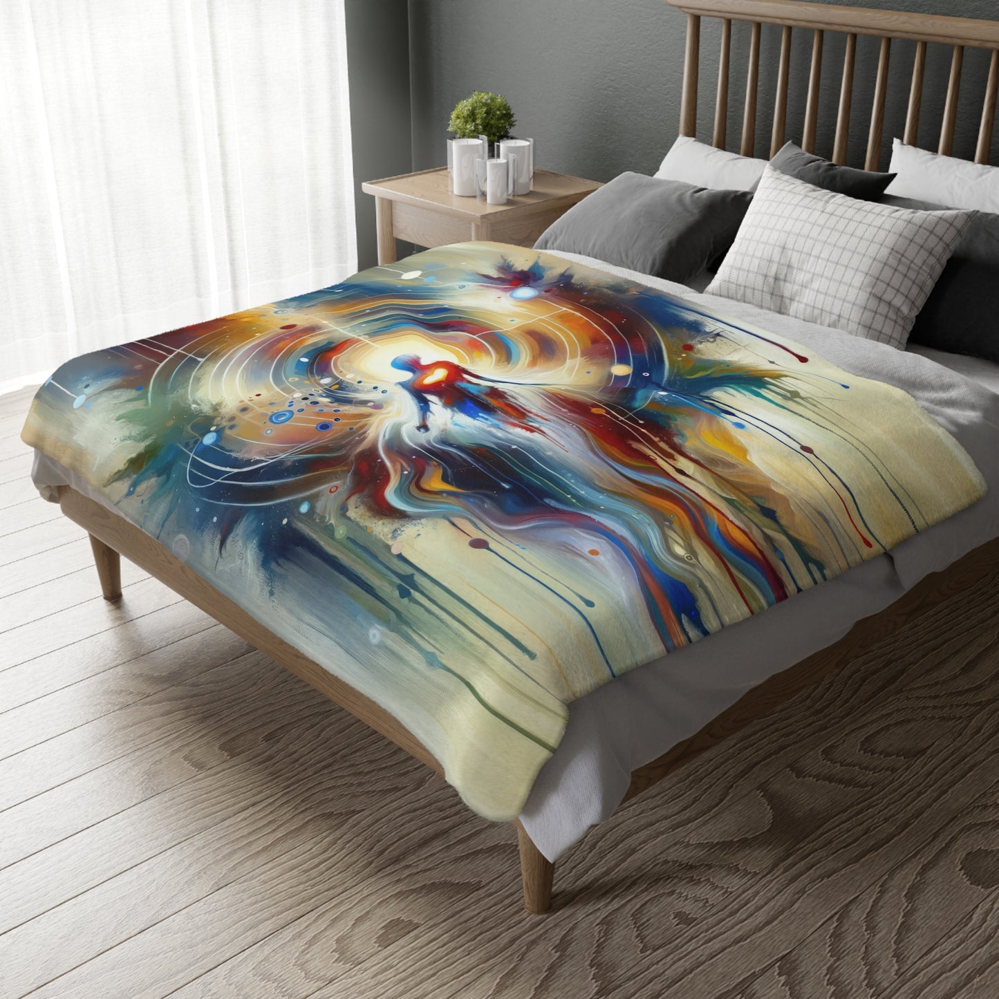 Unified Heart Awakening Velveteen Microfiber Blanket (Two-sided print)