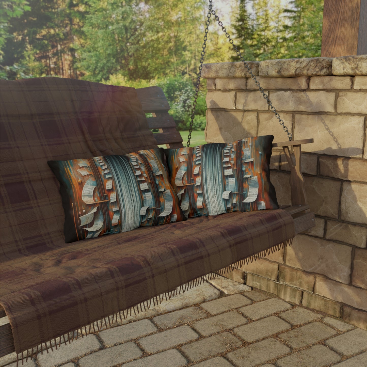 Illuminated Truths Mirror Outdoor Pillows