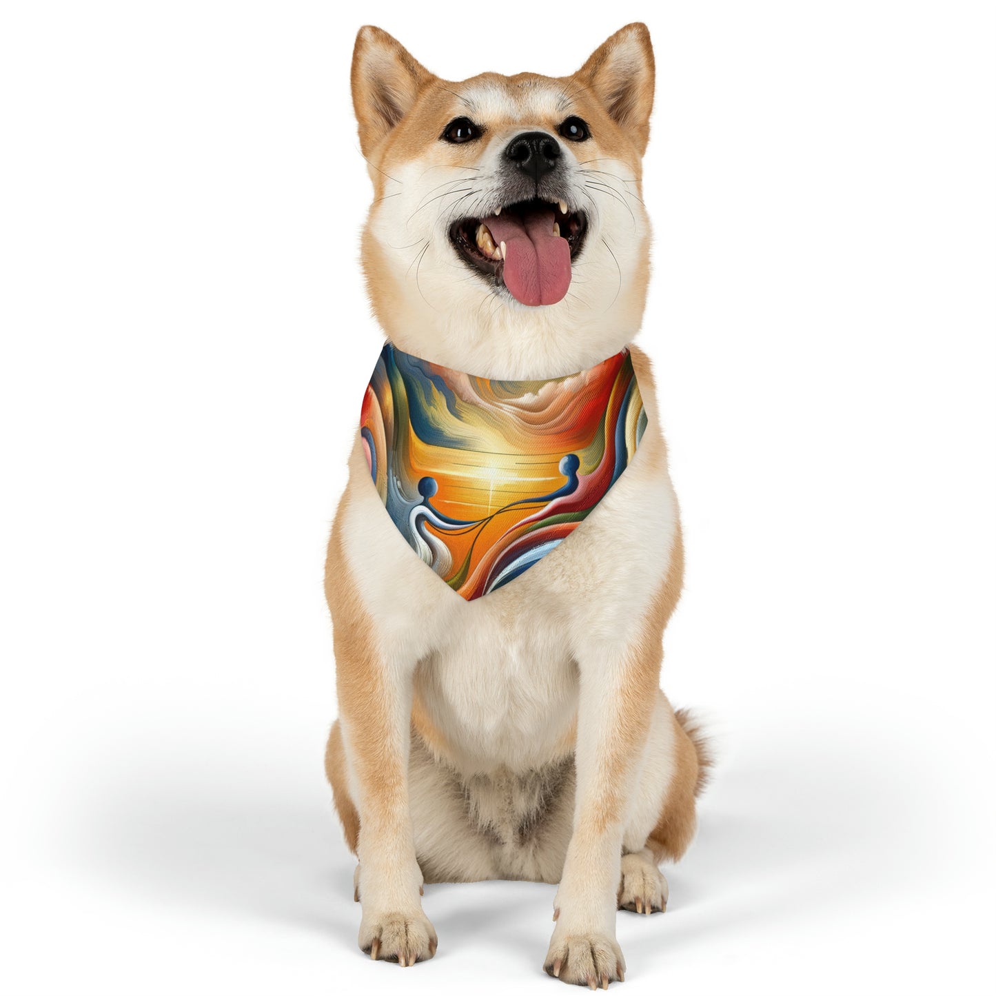 Empathetic Lifeline Abstract Pet Bandana Collar