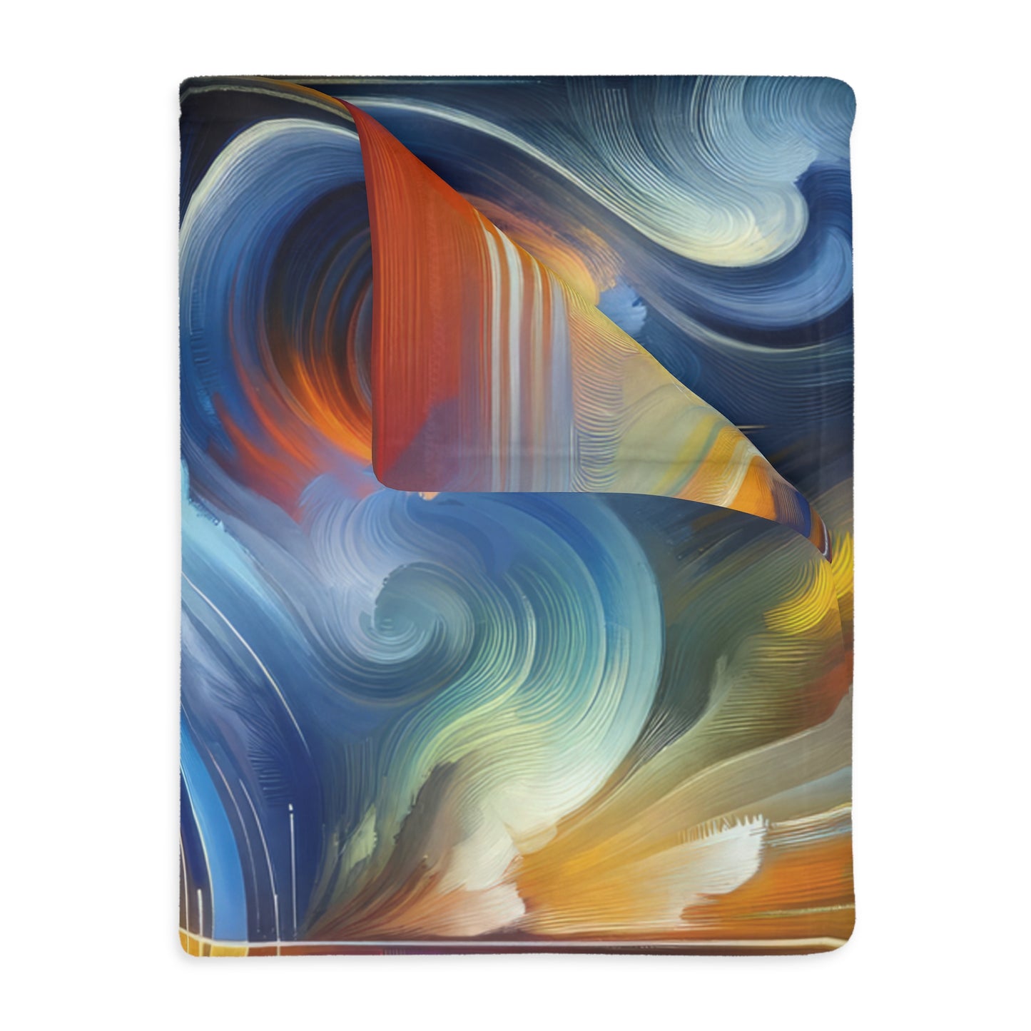 Techno Spiritual Synthesis Velveteen Microfiber Blanket (Two-sided print)