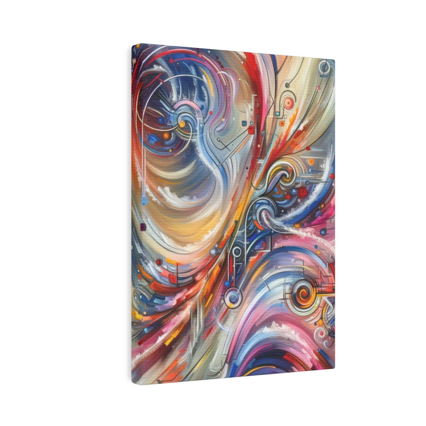 Interconnectivity Tachism Dynamics Canvas Photo Tile