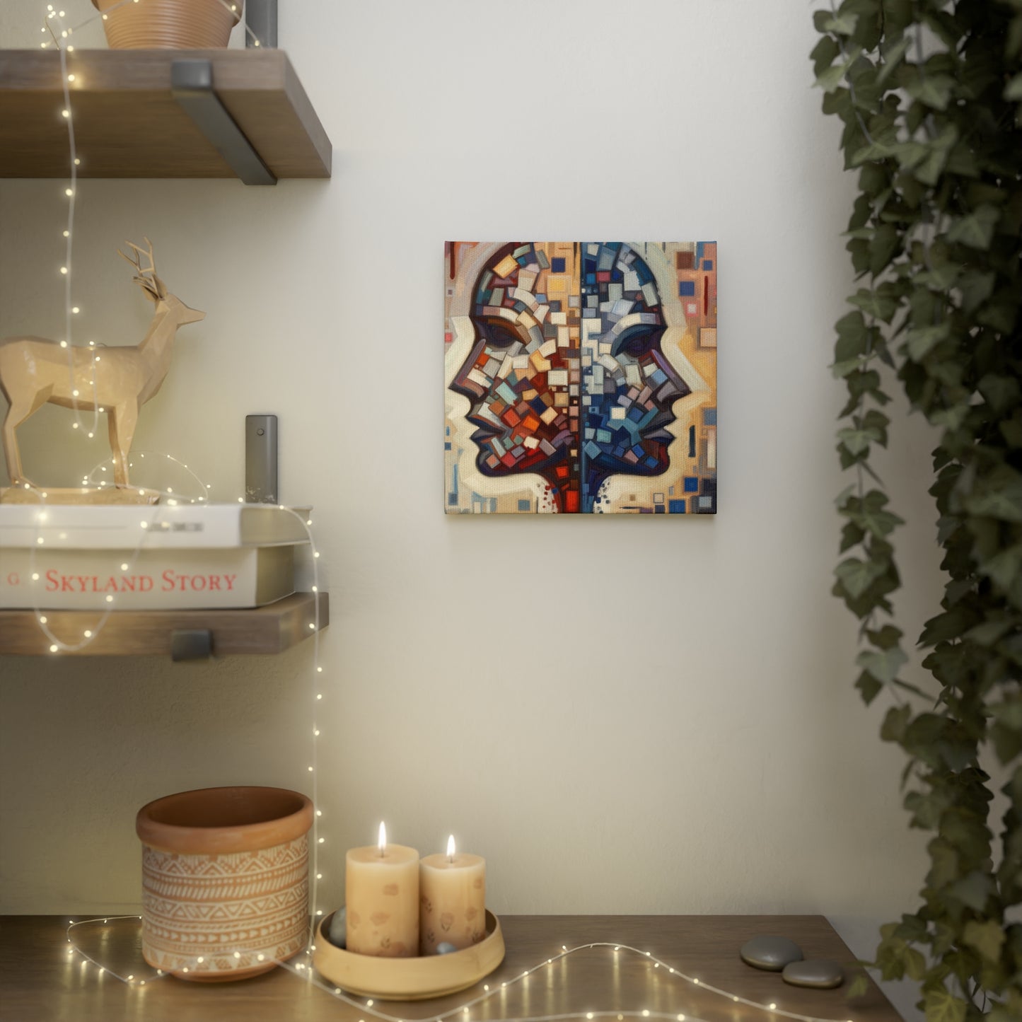 Identity Tachism Intersection Canvas Photo Tile