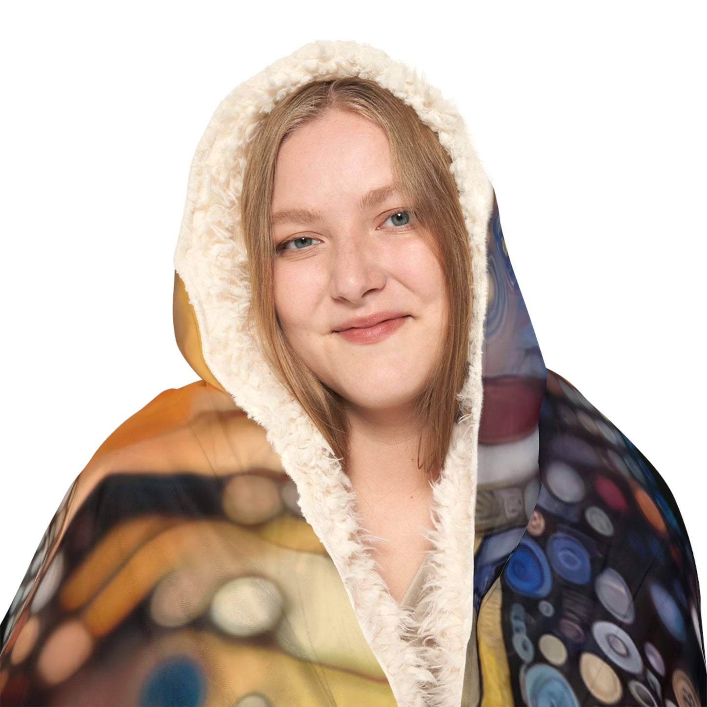 Digital Rhythm Tapestry Snuggle Blanket
