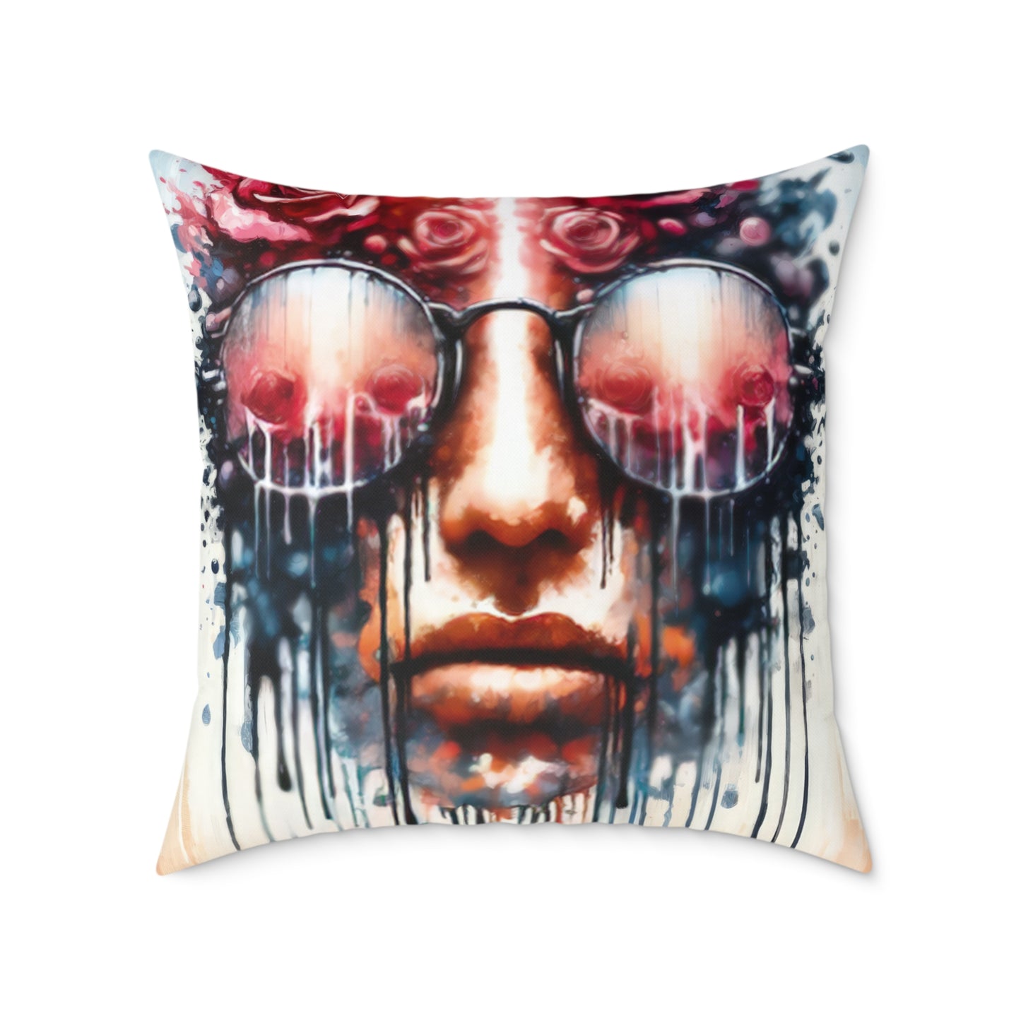 Perception Cleansing Tachism Spun Polyester Pillow