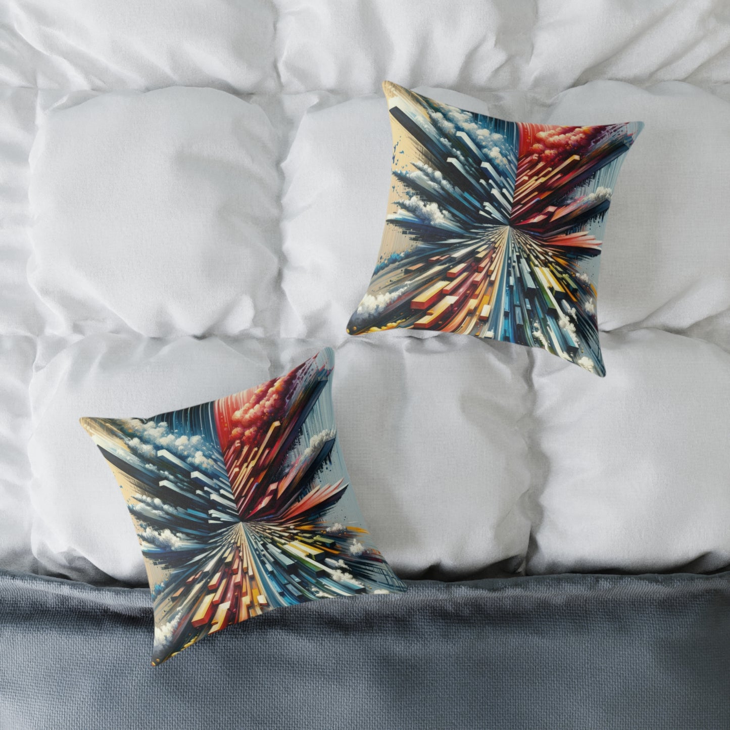 Rapid Perspective Shift Spun Polyester Pillow