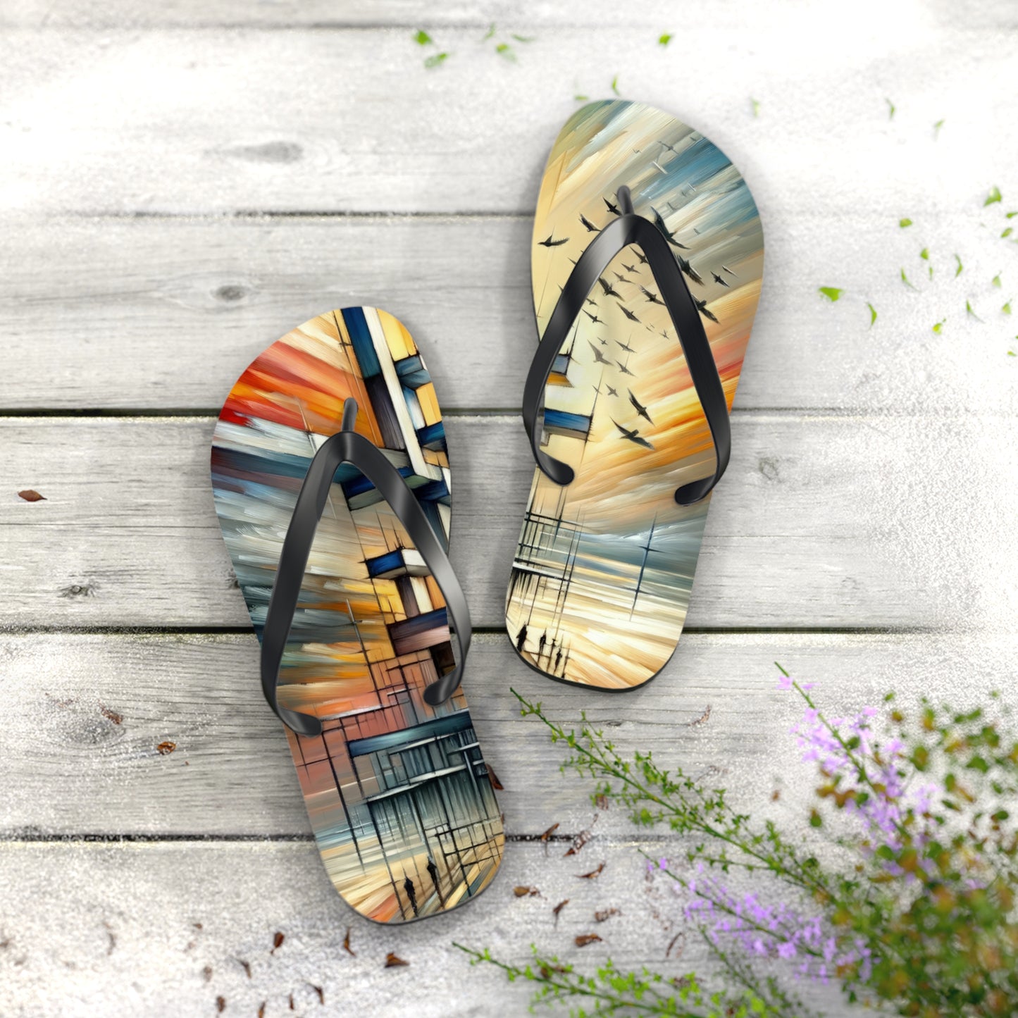 Sovereign Reflective Scaffolding Flip Flops