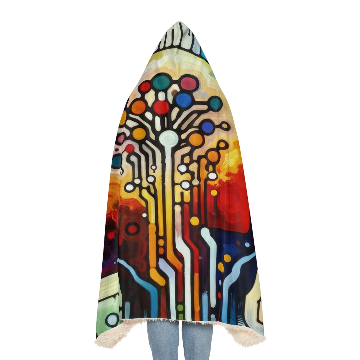 Empathetic Connection Abstract Snuggle Blanket