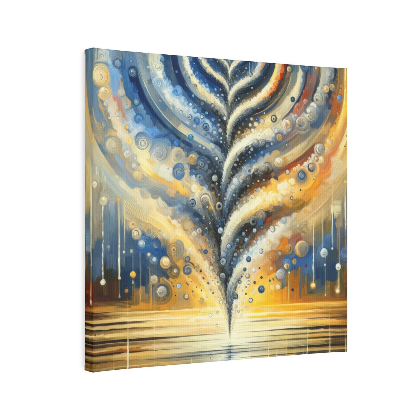 Ripple Effect Abstraction Canvas Photo Tile