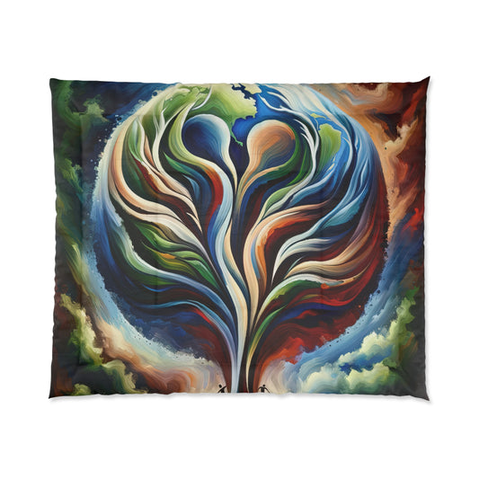 Interconnected Earth Advocates Comforter