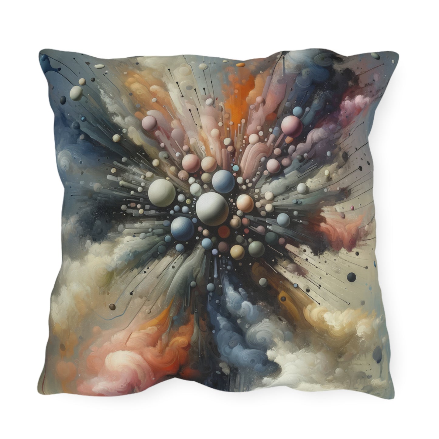Impactful Deeds Ripple Outdoor Pillows