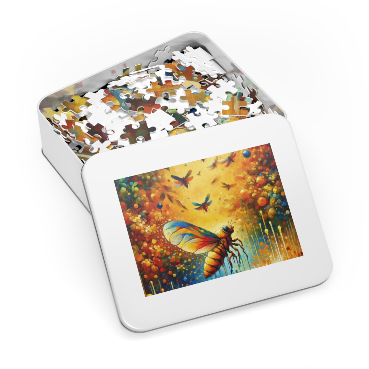 Seasonal Cicada Vibrance Jigsaw Puzzle (30, 110, 252, 500,1000-Piece)
