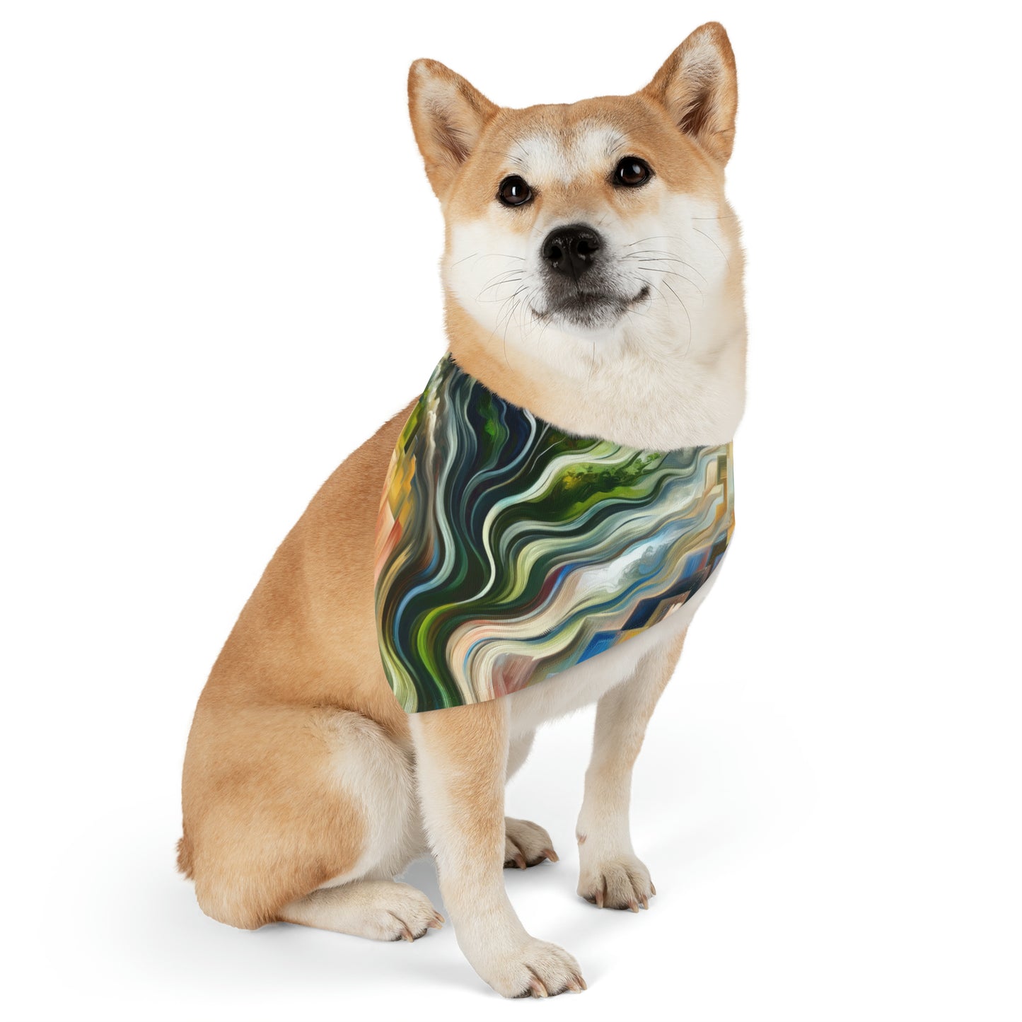 Eternal Digital Contrast Pet Bandana Collar